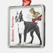 Boston Terrier Christmas Ornament (Links)