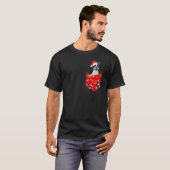Boston Terrier Christmas Pocket for Boston T-Shirt (Vorne ganz)