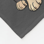 Boston Terrier Christmas Santa Hat Reindeer Lights Fleecedecke (Ecke)