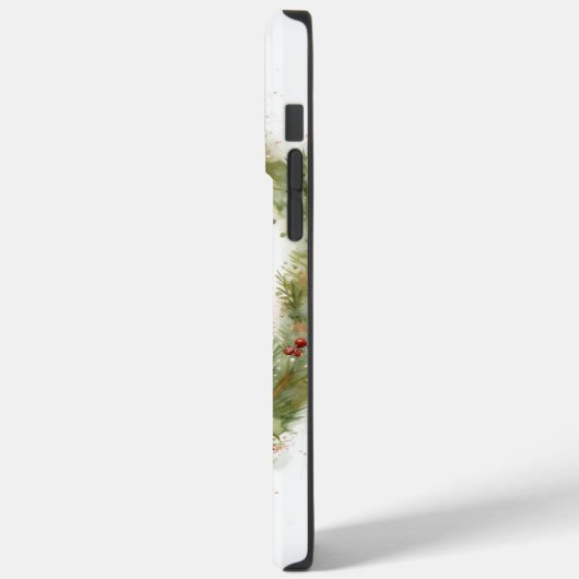 Boston Terrier Christmas Wreath Festivals Case-Mate iPhone Hülle (Rückseite / Links)