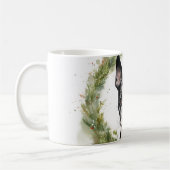 Boston Terrier Christmas Wreath Festivals Kaffeetasse (Links)