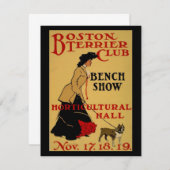 Boston Terrier Club Einladung (Vorne/Hinten)