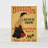 Boston Terrier Club Karte (Vorderseite)