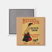 Boston Terrier Club Magnet (Vorderseite/Rückseite)