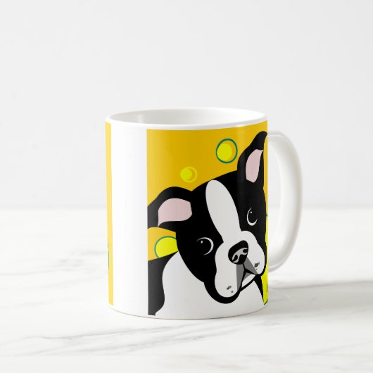 Boston Terrier Coffee Tasse (VorderseiteRechts)