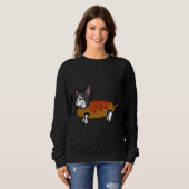 Boston Terrier Corn Dog Sweatshirt (Vorne ganz)