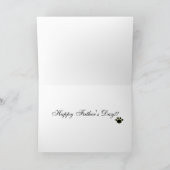 Boston Terrier Daddy mit Krawatte 1 Karte (Innenseite)