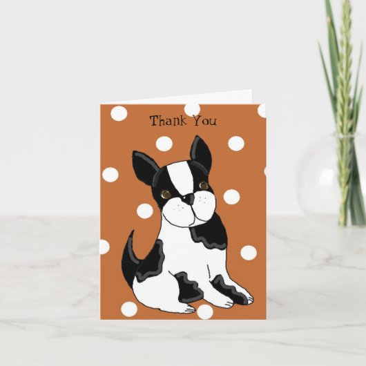 Boston Terrier Danke (Vorderseite)
