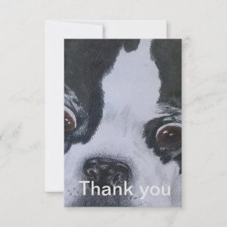 Boston Terrier Dankeskarten Dankeskarte