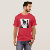 Boston Terrier Dark T - Shirt - "Boston Style" (Vorne ganz)