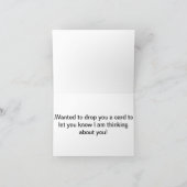 Boston Terrier, das an Sie denkt, kardieren Karte (Innenseite)