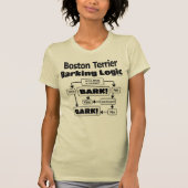 Boston Terrier, das Logik abstreift T-Shirt (Vorderseite)