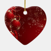 Boston Terrier, das Weihnachtsverzierung hängt Keramik Ornament (Hinten)