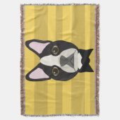 Boston Terrier Decke (Vorderseite Vertikal)