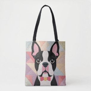 Boston-Terrier-Decke Tasche