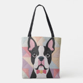 Boston-Terrier-Decke Tasche (Rückseite)