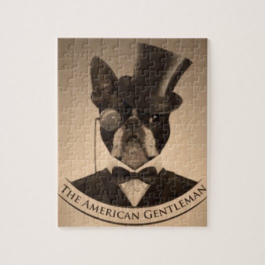 Boston Terrier - der amerikanische Herr Puzzle (Vertikal)