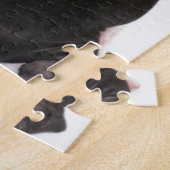 Boston-Terrier, der Sie Puzzlespiel mit Puzzle (Seite)