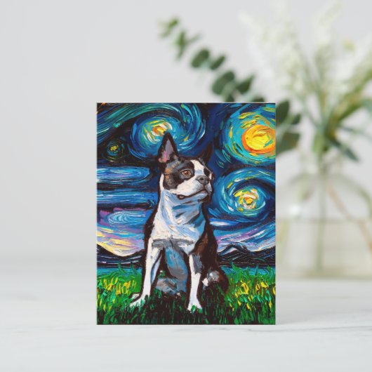 Boston Terrier Design | Ideal als Geschenk zum Geb (Stehend Vorderseite)