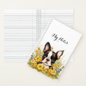 Boston Terrier Diary Shot Platten | Notizblock (Innen)
