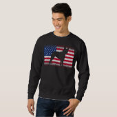 Boston Terrier Dog & American Flag Patriotic Juli Sweatshirt (Vorne ganz)