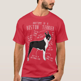 Boston Terrier Dog Anatomie T-Shirt