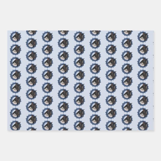 Boston Terrier Dog Animal   Geschenkpapier Set (Vorderseite)