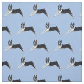 Boston Terrier Dog Art Fabric Stoff (Muster)
