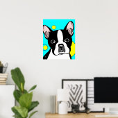 Boston Terrier Dog Art Poster (Heimbüro)