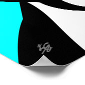 Boston Terrier Dog Art Poster (Ecke)