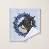 Boston Terrier Dog Badhandtuch Set (Waschlappen)