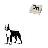 Boston Terrier Dog Breed Gummistempel (Stempel)