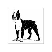 Boston Terrier Dog Breed Gummistempel (Prägung)