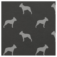 Boston Terrier Dog Breed Silhouetten Muster