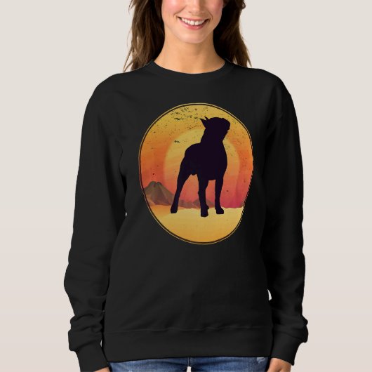 Boston Terrier Dog Breed Sweatshirt (Vorderseite)