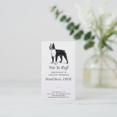 Boston Terrier Dog Business Visitenkarte (Stehend Vorderseite)