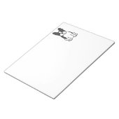 Boston Terrier Dog Cartoon Notizblock (angewinkelt)