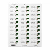 Boston Terrier Dog Christmas Bulbs Rücksendeadress (Vorne)