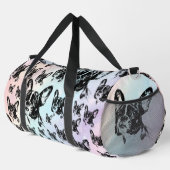 Boston Terrier Dog Design Duffle Bag (Rechte Ecke)