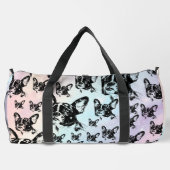 Boston Terrier Dog Design Duffle Bag (Rückseite)