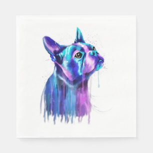 Boston Terrier Dog Frische Pasta machen Serviette