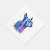 Boston Terrier Dog Frische Pasta machen Serviette (Ecke)
