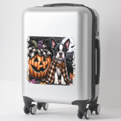 Boston Terrier Dog Halloween Aufkleber (Koffer)