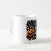 Boston Terrier Dog Halloween Kaffeetasse (Vorderseite Links)