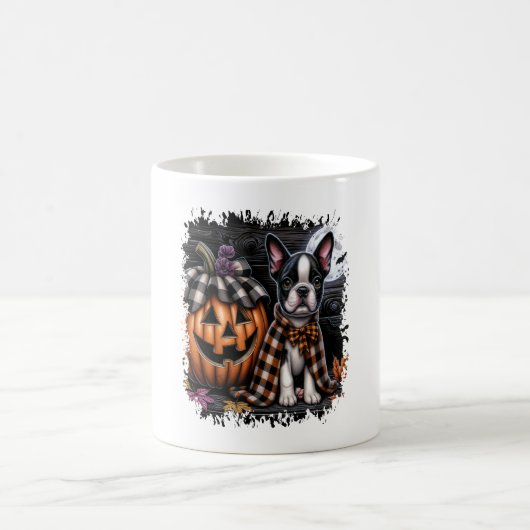 Boston Terrier Dog Halloween Kaffeetasse (Mittel)