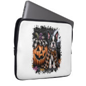 Boston Terrier Dog Halloween Laptopschutzhülle (Vorne Rechts)