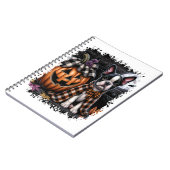 Boston Terrier Dog Halloween Notizblock (Linke Seite)