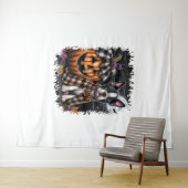 Boston Terrier Dog Halloween Wandteppich (Beispiel (Horizontal))