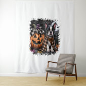 Boston Terrier Dog Halloween Wandteppich (Beispiel)