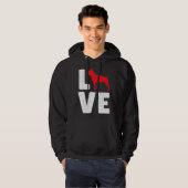 Boston Terrier Dog Hoodie (Vorne ganz)